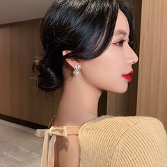 Butterfly Pearl Dangle Earrings