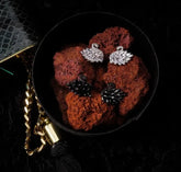 Swaroski Silver Swan Studs