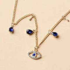 Crystal Evil Eye Choker